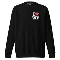 Image 2 of I Love Water Polo Crewneck Pocket Logo - Adult (Dark Colors)