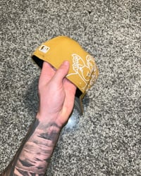 Image 4 of WHEAT TAN LOS ANGELES DODGERS CUSTOM FITTED 