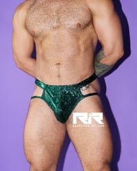 Image 2 of THE RECKLESS RANGER THONG (green)