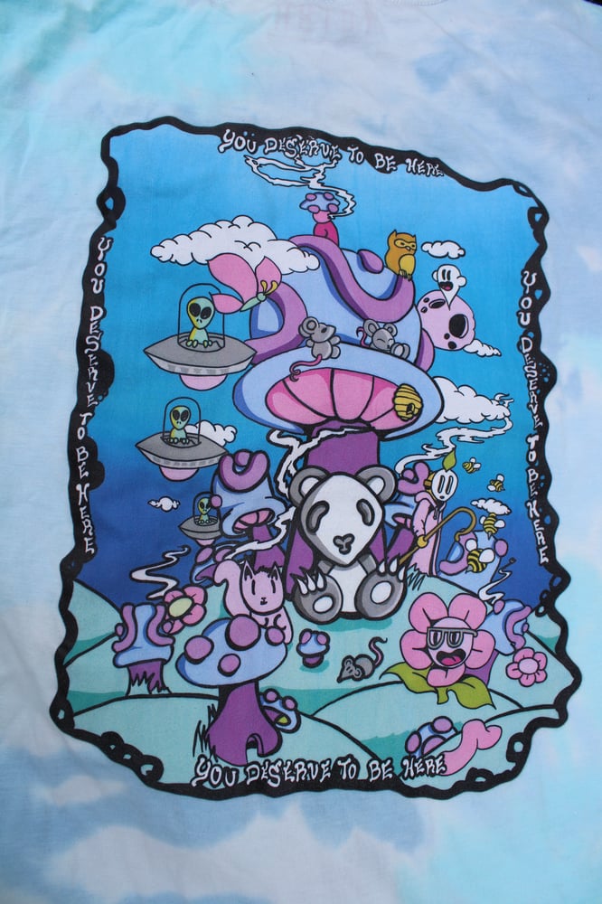 Image of Earth Day Is Everyday  2023 (Blue Tie Dye Tee)