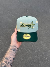Image 2 of PARTLY CLOUDY FOREST SKIES HOUSTON ASTROS CUSTOM FITTED CAP