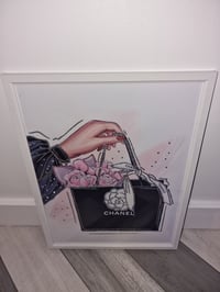 Image 2 of PINK ROSE BAG FASHION PRINT 