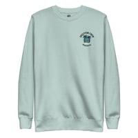 Skeleton Crew Paradise Crewneck – Beach Skeleton Hammock Back Print Sweatshirt