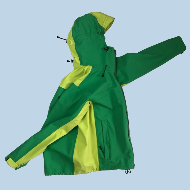 Image of GREEN AND BRIGHT GREEN TECH LIZARD JACKET