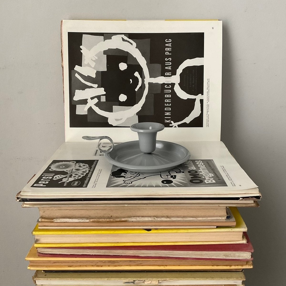 Flotsam & Jetsam — Grey Candle Holder