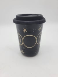Image 1 of Black Goddess Moon Short Travel Mug  