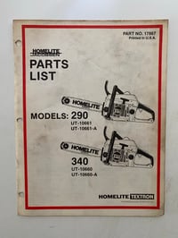 Image 5 of (8) Homelite Shop Manuals / Parts Lists