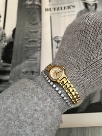 Image 2 of RARE Vintage Gold Tone Seiko with Yellow and White Dial copy