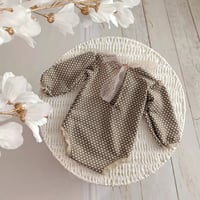 Image 3 of Newborn photography bodysuit - Martella - neutral brown