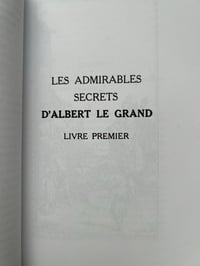 Image 9 of Le Grand Albert, fac similé du grimoire d’époque, 1997