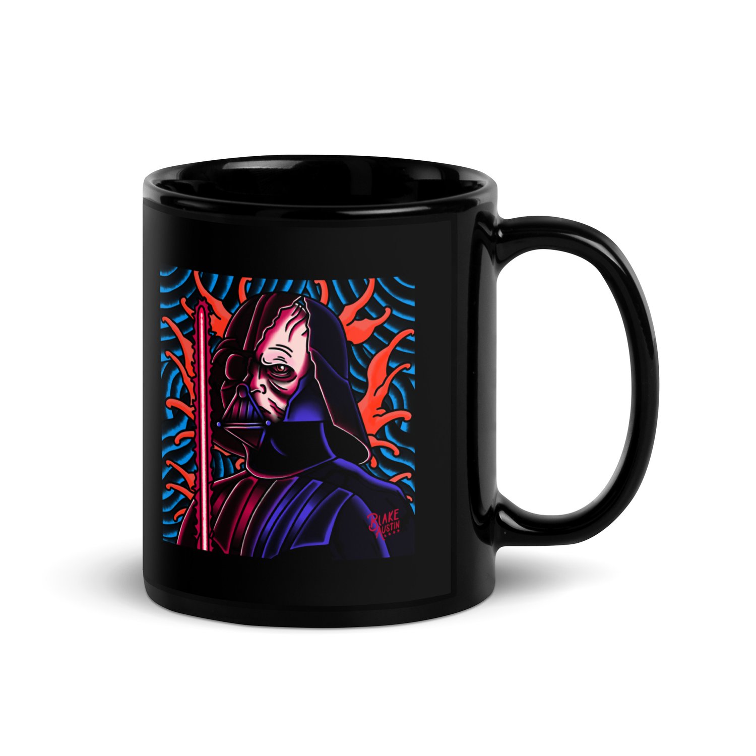 Image of Vader 11oz black glossy mug