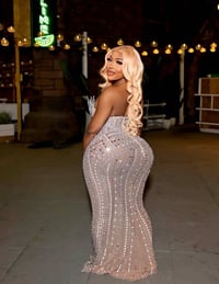 Image 3 of Preorder only  Forever Rhinestone Maxi Dress