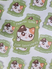 Image 1 of Frontal lobe cat sticker