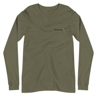 Image 3 of Unisex Long Sleeve Tee - embroidered logo
