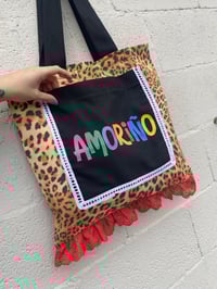 Image 3 of Bolsiña feita a man. AMORIÑO leopardo. Deseño exclusivo!