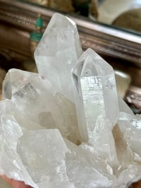 Image 2 of Clear Quartz Points Cluster Display Piece #2598