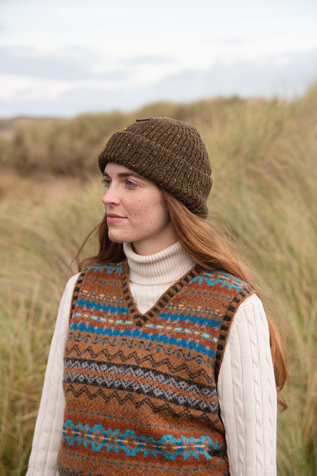 Hipster Beanie - Hand-knit in Ireland | Bramble Green Knitwear