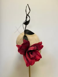 Image 3 of Crimson flower headpiece    