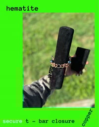 HEMATITE ARTISAN BALANCE BAR BRACELET