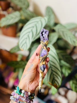 Image of Eclipse Manifesting Pen purple agate