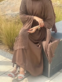 Image 1 of Kaira brown abaya