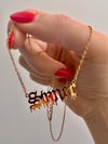 CUSTOM MELTING NAMEPLATE NECKLACE 