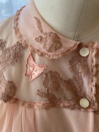 Image 4 of Pale Pink Vintage Peignoir Robe  