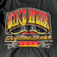 Image 3 of NWOT DAYTONA BIKE WEEK 1986 T shirt ROBISON HARLEY DAVIDSON
