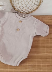 Image 2 of Newborn boys bodysuit for photosession Robbie| cold beige