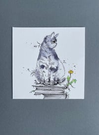 Image 1 of Puss On Books - Kitty Cat Study