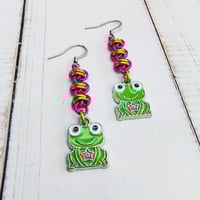 Image 2 of Baby Frog Earrings