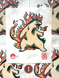 Image 2 of Typhlosion! PKMN Color Reduction Print