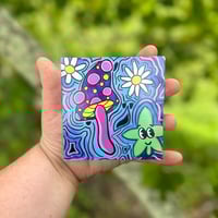 Image 2 of “Trippy Buds” - 4”x4” Mini Print