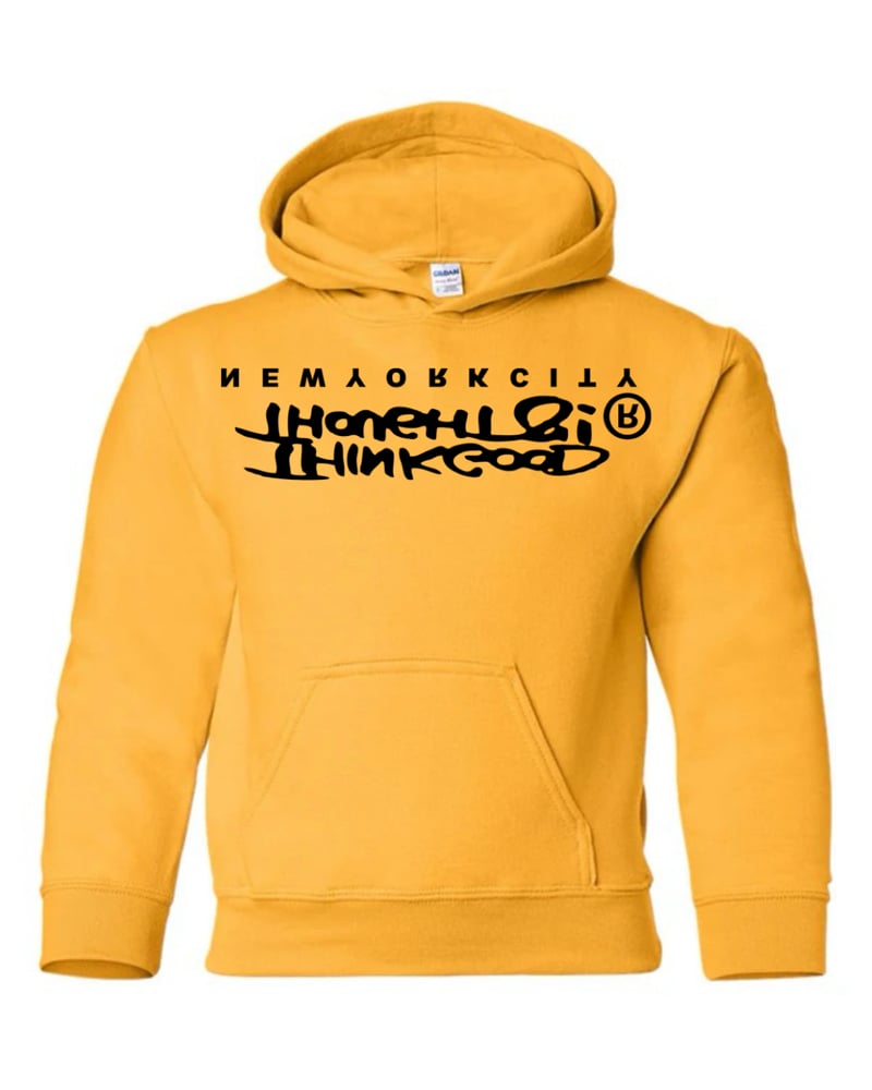 Image of Upside Down Original Logo Hoodie - Yellow