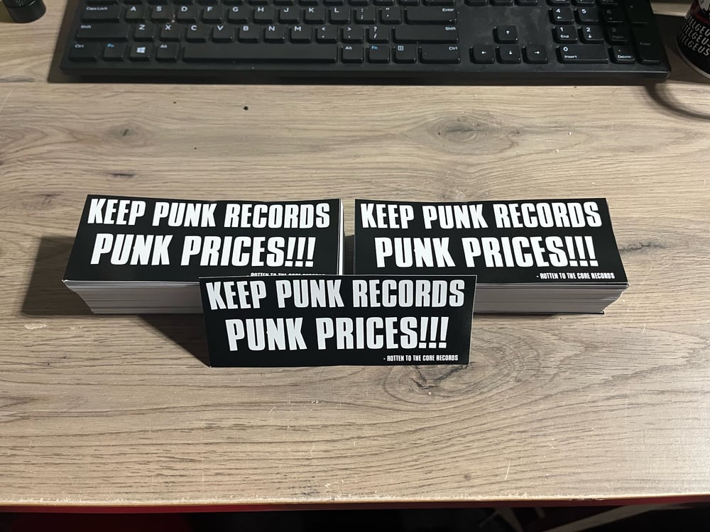 “Keep Punk Records Punk Prices” Sticker