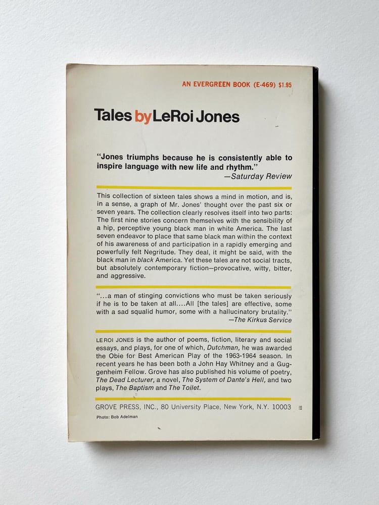 Tales by LeRoi Jones Image 2