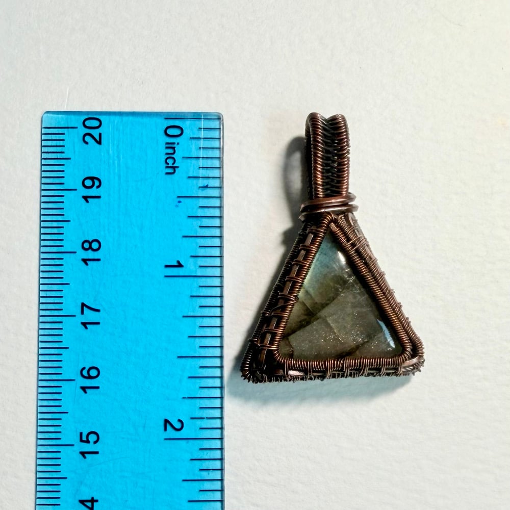 Image of Labradorite Triangle Pendant