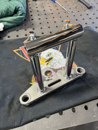 Image 1 of 4.75” Chrome Widened and Extended Cast Riser 