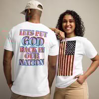 Image 2 of Unisex t-shirt (put God back in our nation)