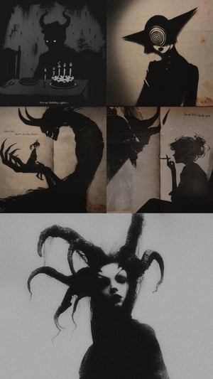 PACK Of DARKART PRINTS ‘DEVILS’ 5/10pcs 