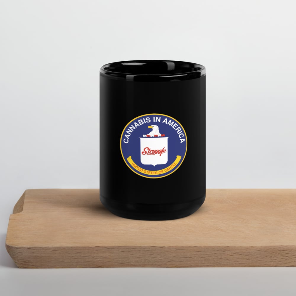 Cannabis in America Black Glossy Mug