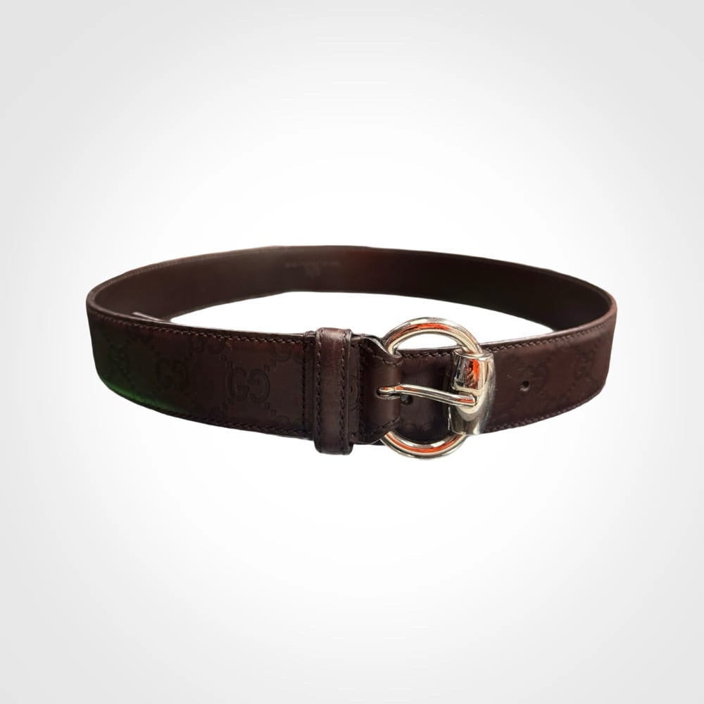 Image of Gucci Guccissima Brown Leather Belt