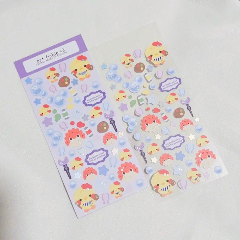 Image of LADS Art Fishie Sticker Sheet