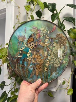 Wildflower field with monarch