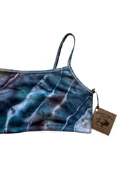 Image 4 of L (38) Cotton-Blend Strappy Bralette in Cool Geode Ice Dye