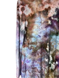 Image 8 of S Jersey Knit Cardigan in Autumn Watercolor Ice Dye