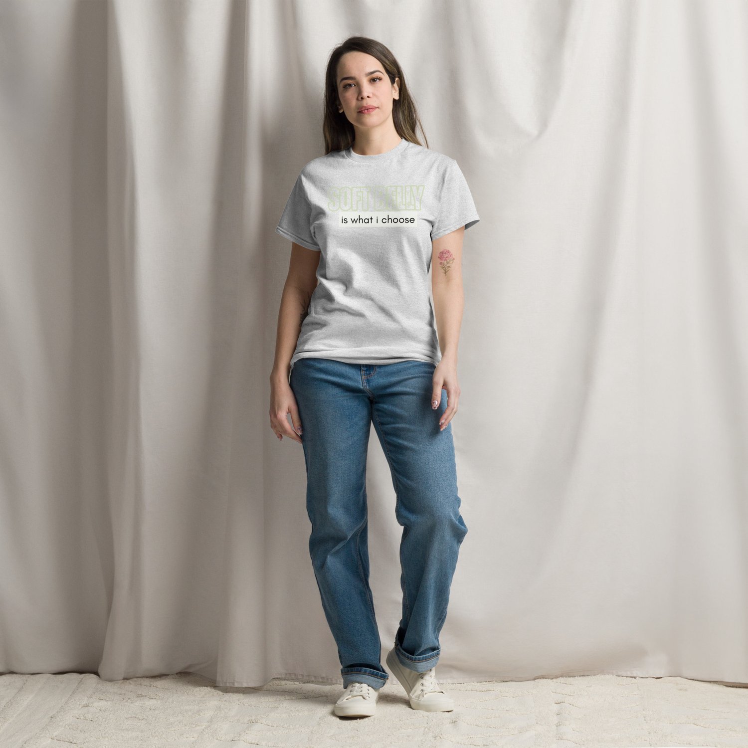 Image of Soft Belly TYPE Tee_Black 
