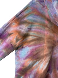 Image 9 of S/M Pocket Hoodie Pullover in Muted Spiral Ice Dye