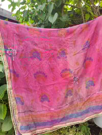 Image 8 of Poncho Woodstock Top -free size pink mix