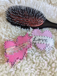 Image 2 of Pink Love Heart Hair Clip